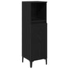 Baderomsinnredningssett med skuff 3 pcs Svart 30 x 30 x 180 cm