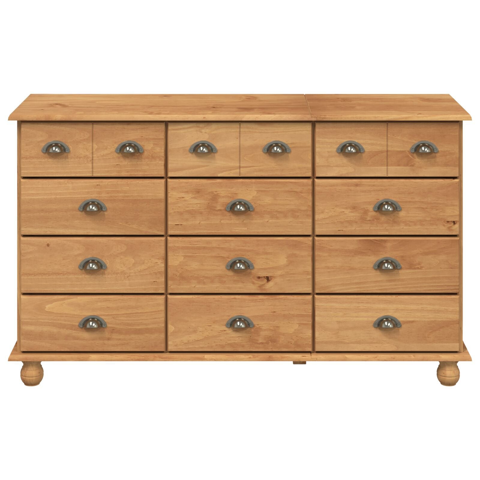 Skap med skuffer Brun 79 x 40 x 133.5 cm Massivt furutre