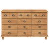 Skap med skuffer Brun 79 x 40 x 133.5 cm Massivt furutre