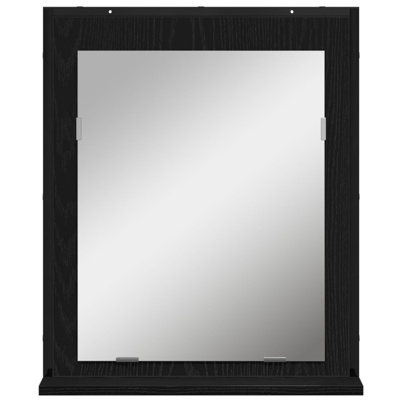 Baderomsinnredningssett med dør 3 pcs Svart 33 x 33 x 102.5 cm