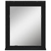 Baderomsinnredningssett med dør 3 pcs Svart 33 x 33 x 102.5 cm