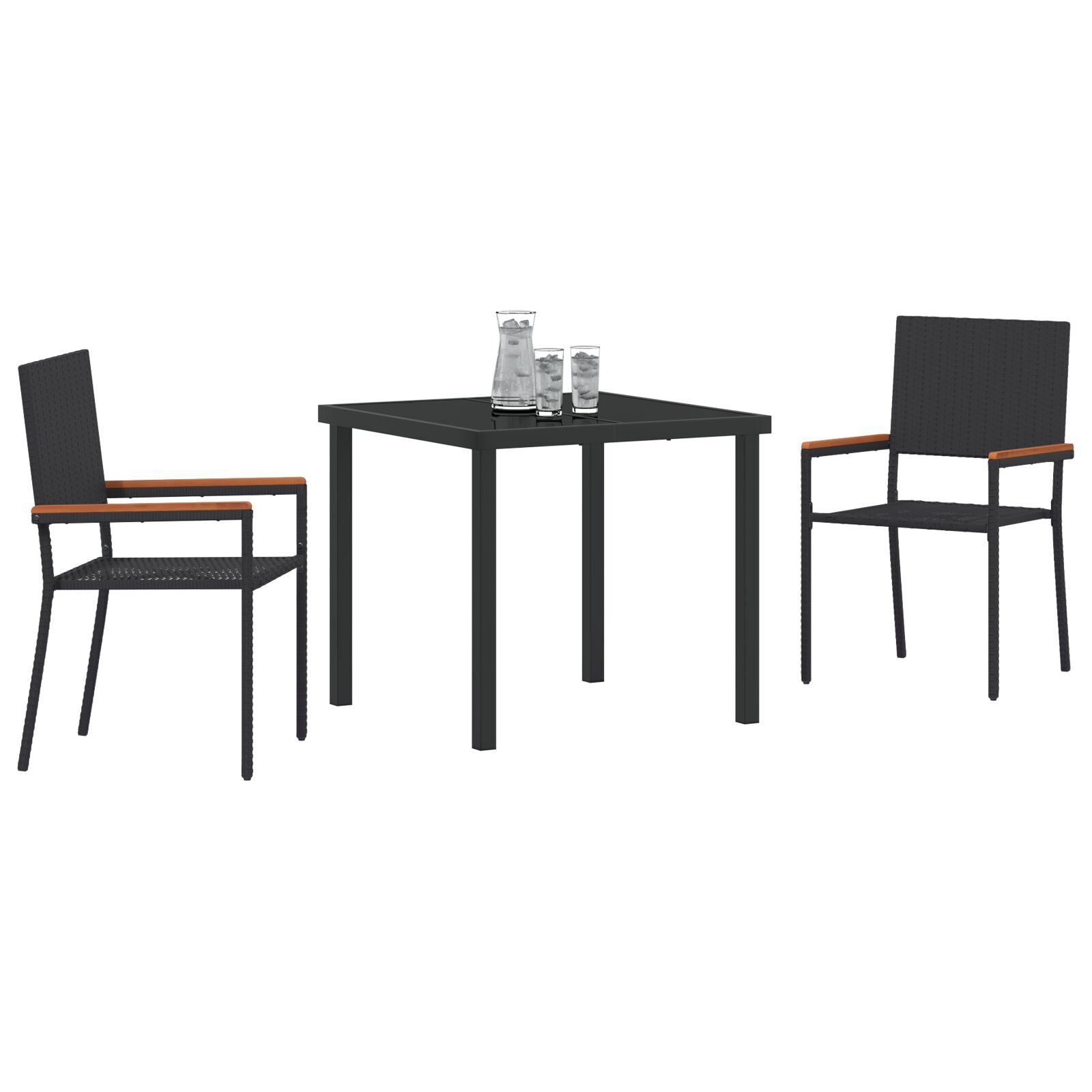Hage Spisegruppe 5 pcs Beige Poly rattan