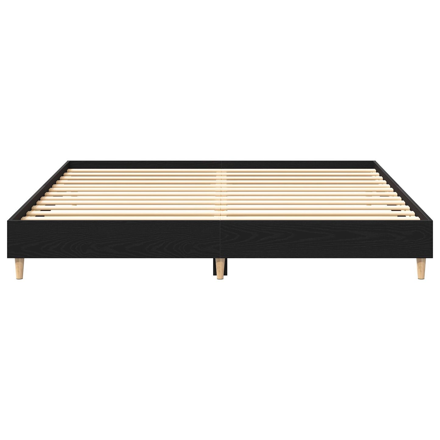 Sengestamme Svart Eik 203 x 203 x 25 cm Konstruert tre