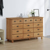 Skap med skuffer Brun 79 x 40 x 133.5 cm Massivt furutre