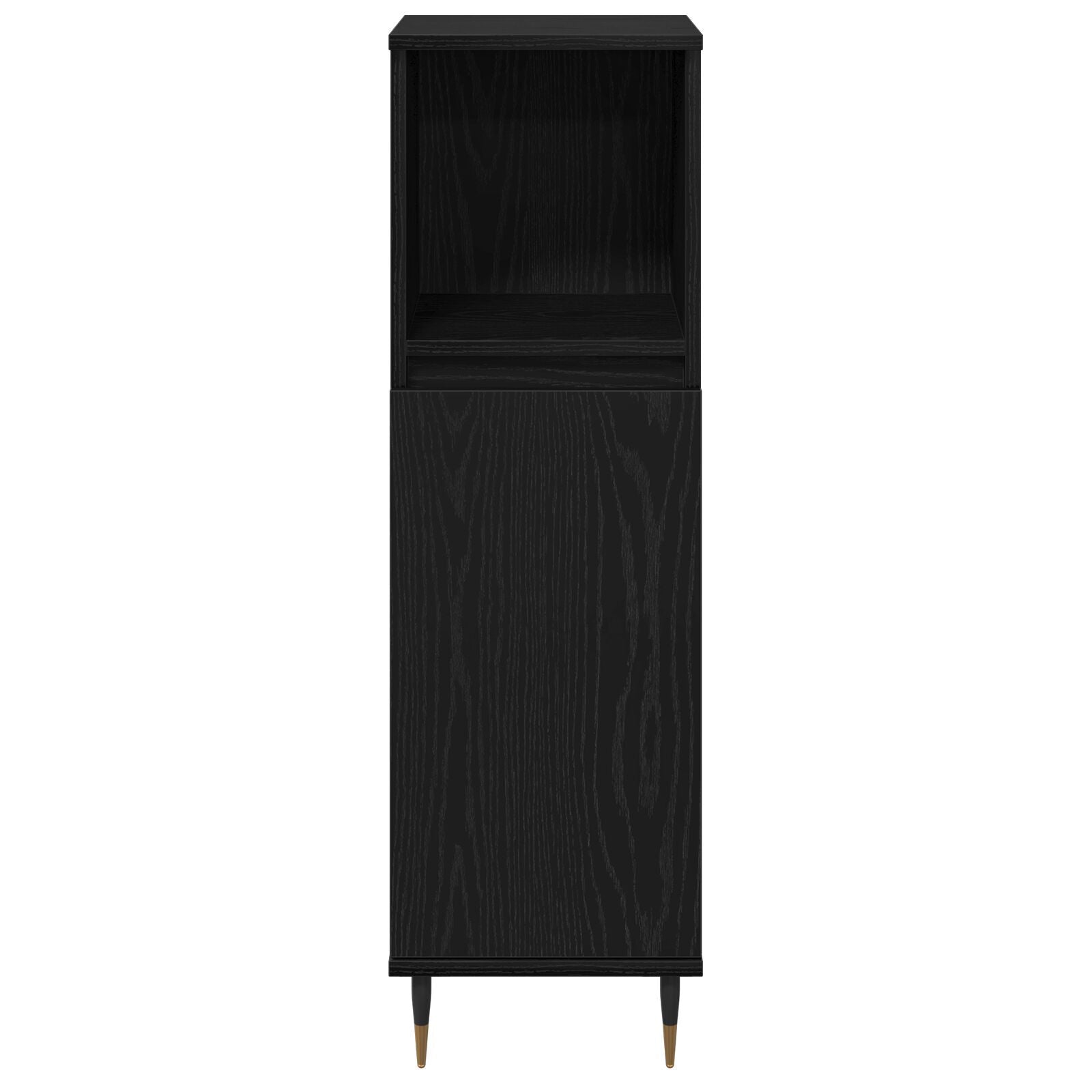 Baderomsmøbelsett med lagring 3 pcs Svart Eik 30 x 30 x 190 cm
