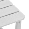 Adirondack Sidebord Hvit 38 x 38 x 46 cm HDPE