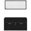 Baderoms møbelsett Veggmontert 4 pcs Svart Eik 30 x 30 x 130 cm