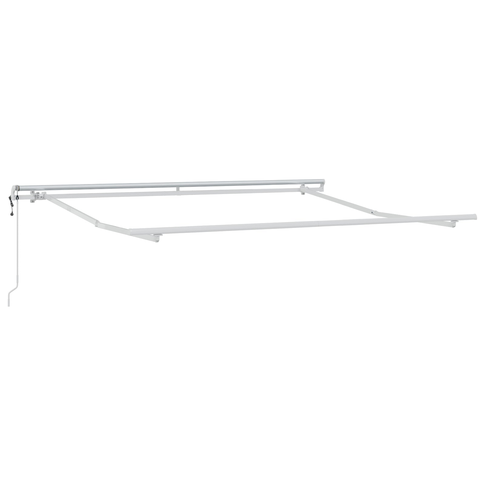 Innvendbar Markise 350 x 250 cm Rød og hvit