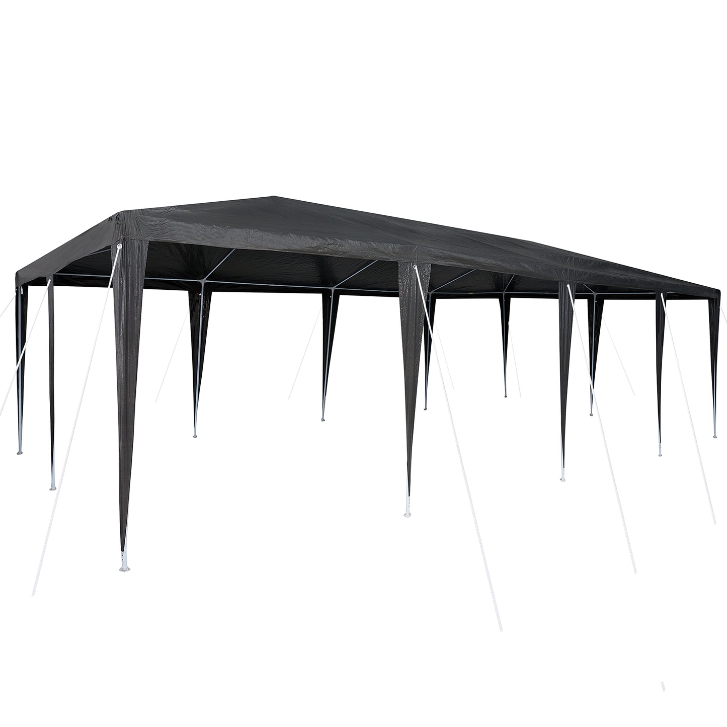 Partytelt Antrasitt 800 x 400 x 266 cm Polyetylen og Stål