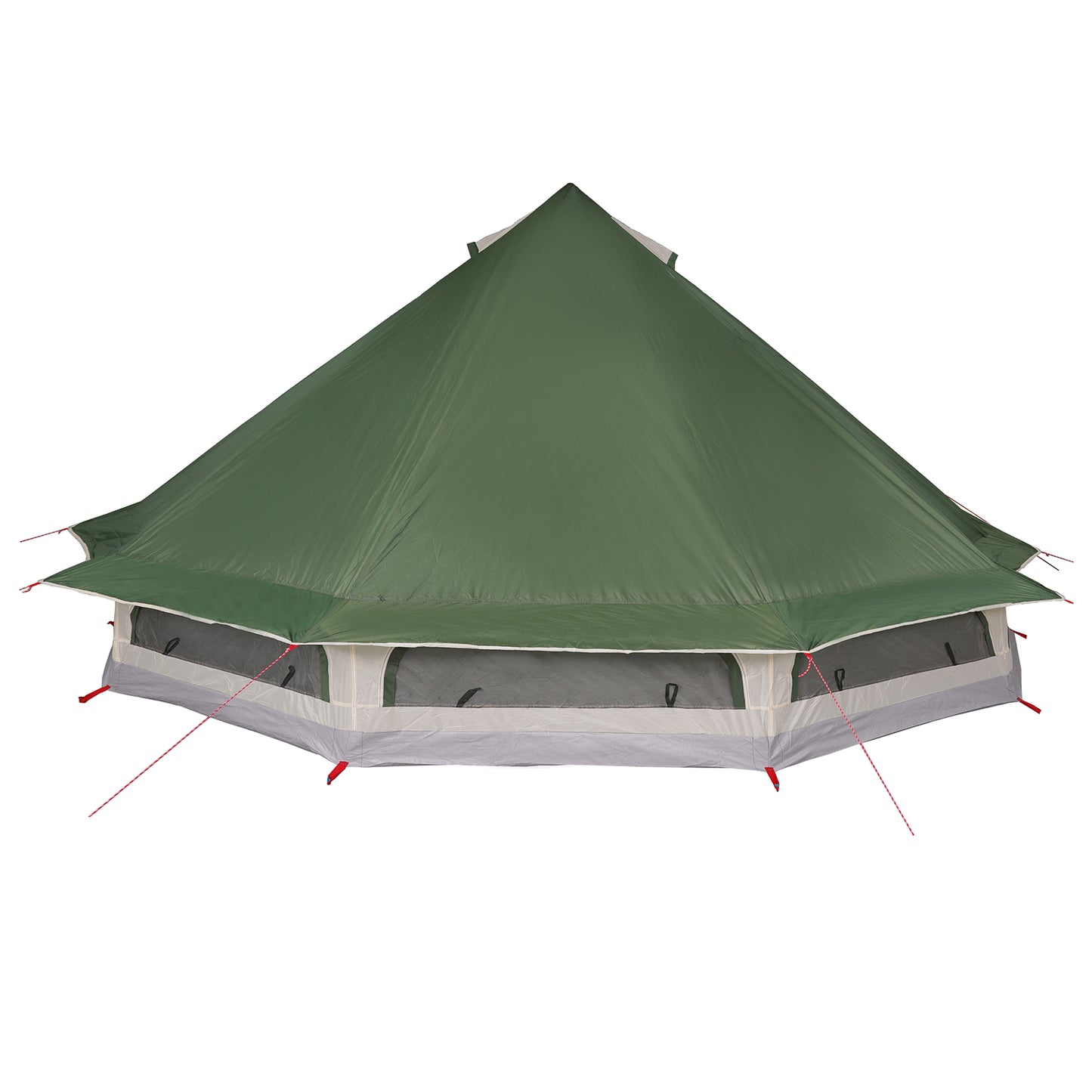 Tipi telt med tak med lagring grønn 508 x 470 x 300 cm taft