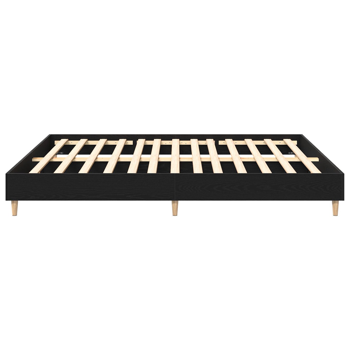 Sengestamme Svart Eik 203 x 163 x 25 cm Konstruert tre