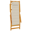 Strandstol 2 pcs Brun 61.5 x 123 x 82cm Massivt akasietre