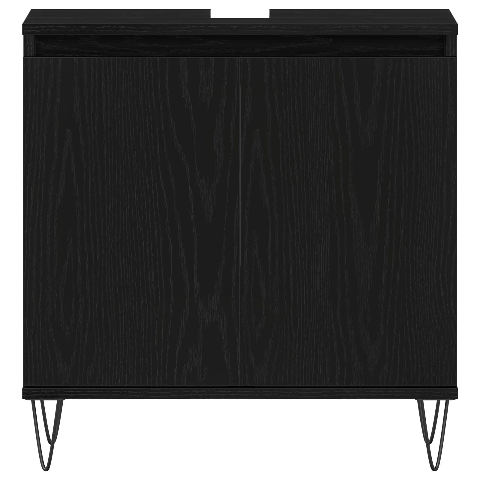 Baderomsmøbelsett med lagring 3 pcs Svart Eik 30 x 30 x 190 cm