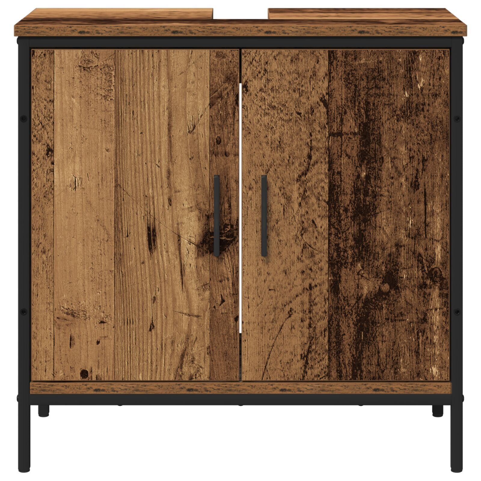 Baderomsinnredningssett med lagring 2 pcs Brun 60 x 30 x 60 cm