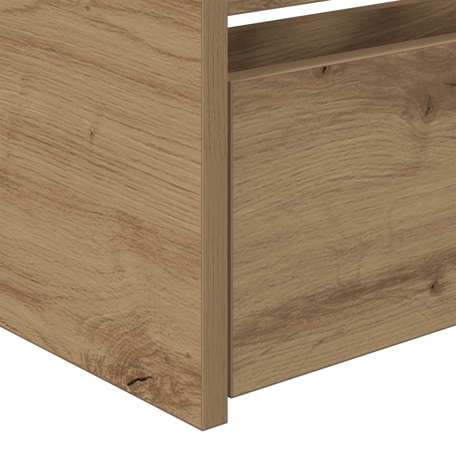 Seng med hodegjerde Artisan Eik 75 x 190 cm Konstruert tre