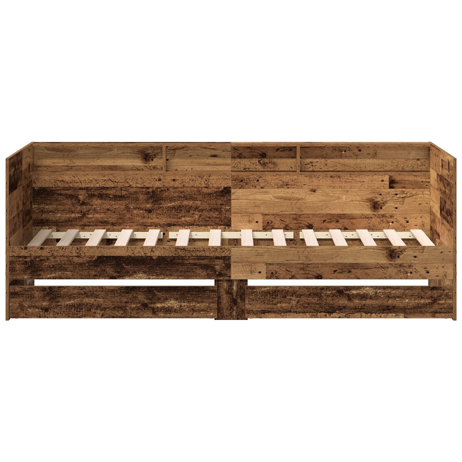 Seng med hodegjerde Gamle tre 100 x 200 cm Konstruert tre