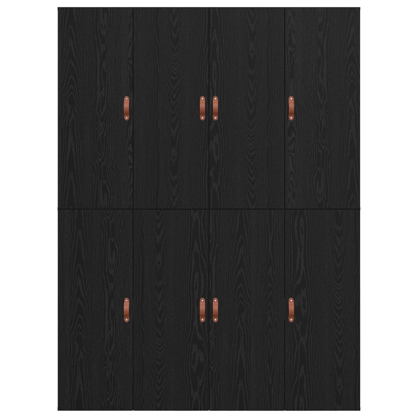 Seng med lagring Svart Eik 150 x 200 cm Konstruert tre