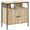 Baderomsinnredningssett med hylle 2 pcs Brun 60 x 30 x 60 cm