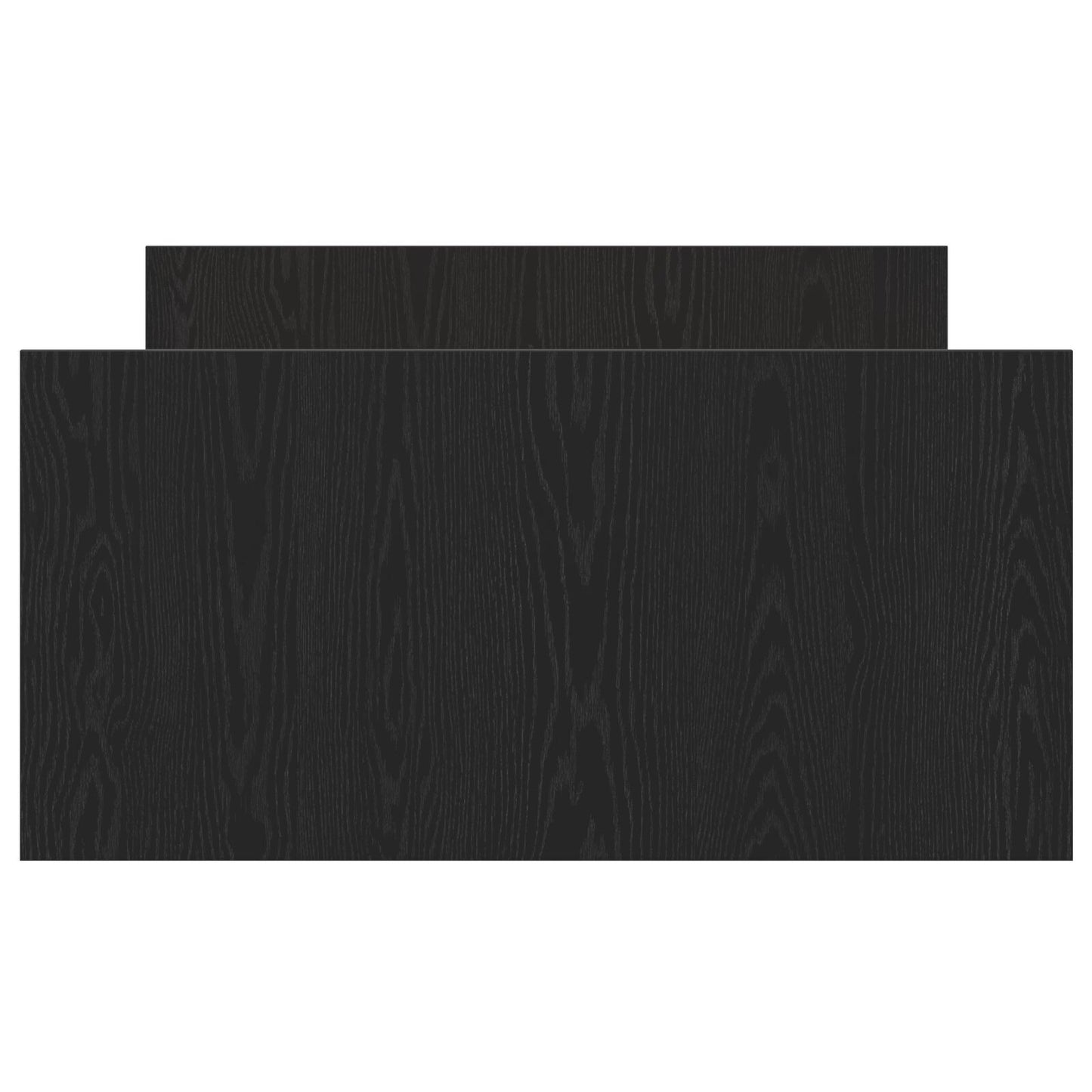 Sengestamme med skuff Svart Eik 203 x 93 x 50 cm Konstruert tre