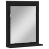 Baderomsinnredningssett med dør 3 pcs Svart 33 x 33 x 102.5 cm