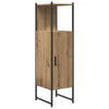 Baderomsinnredningssett med dør 3 pcs Brun 33 x 33 x 102.5 cm