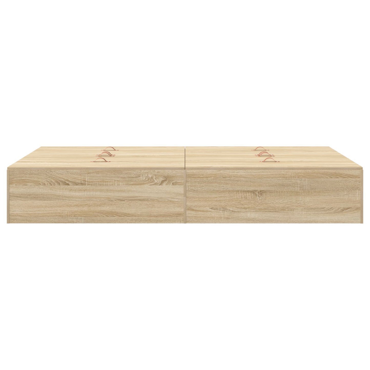Seng med lagring Sonoma eik 120 x 190 cm Konstruert tre