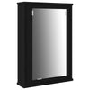 Baderomsspeilskap 3 pcs Svart 80 x 30 x 60 cm Konstruert tre