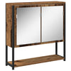 Baderomsinnredningssett med lagring 2 pcs Brun 60 x 30 x 60 cm