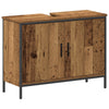 Baderomsinnredningssett med lagring 3 pcs Brun 80 x 30 x 60 cm