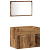 Baderoms møbelsett Veggmontert 4 pcs Gamle tre 30 x 30 x 130 cm
