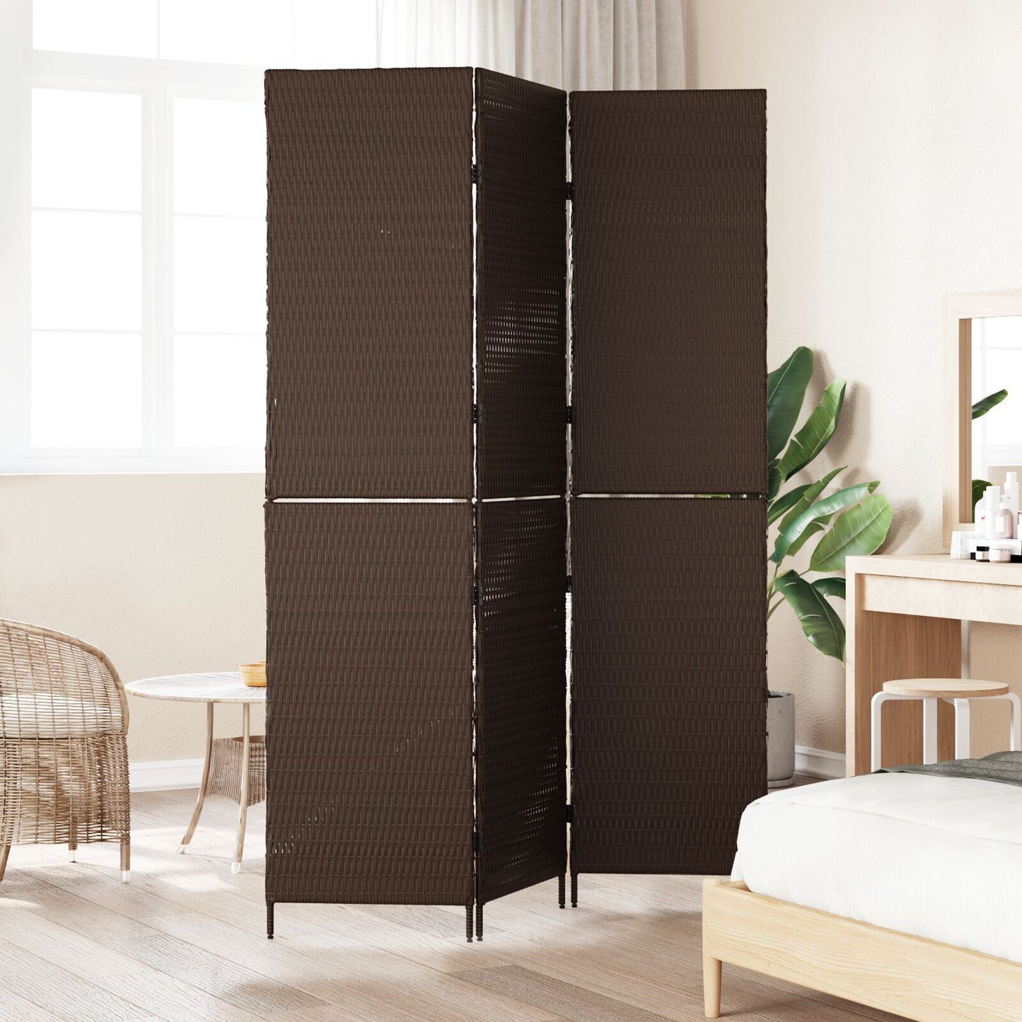 Romdeler Brun 146 x 180 cm polyrotting
