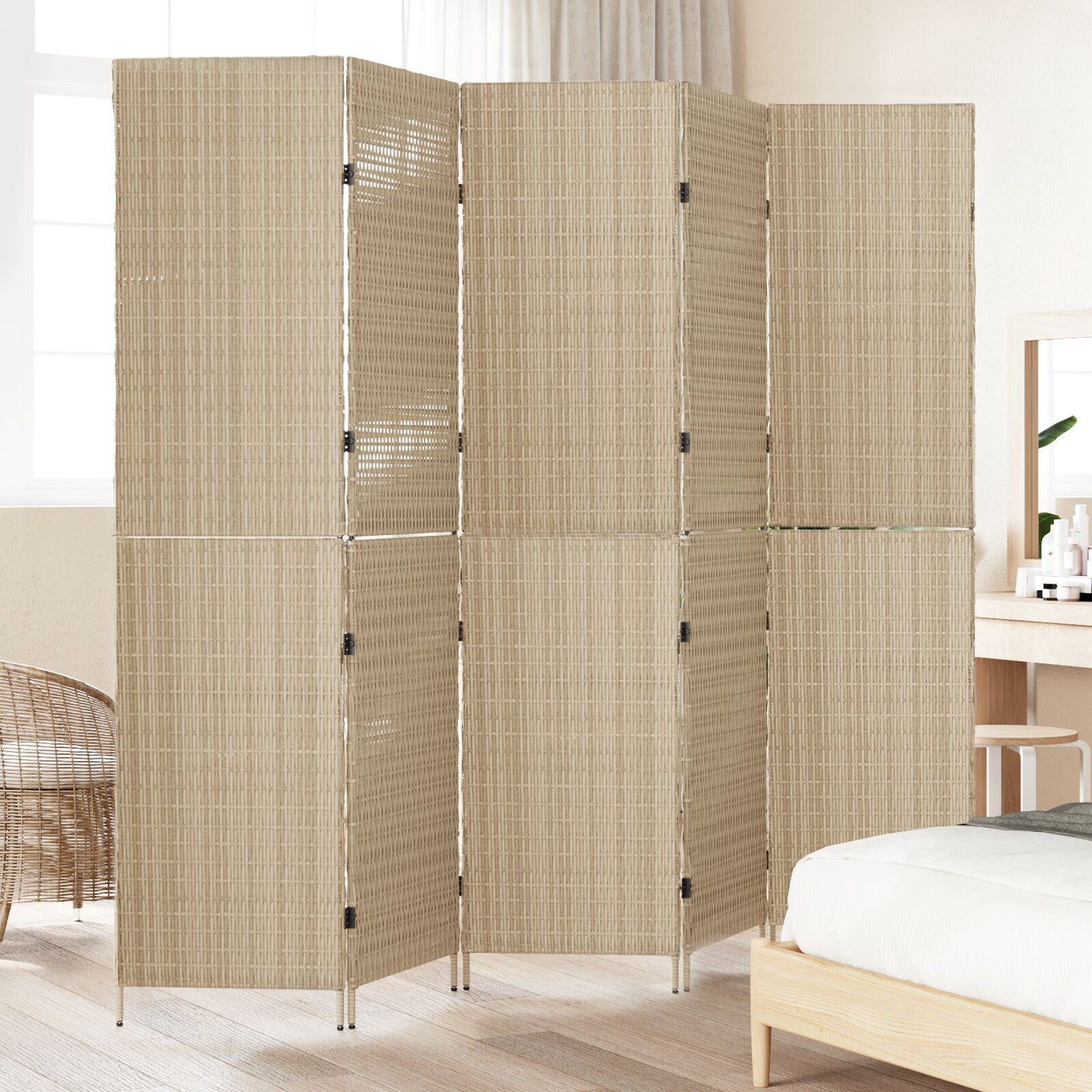 Romdeler Beige 242 x 180 cm polyrotting
