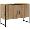 Baderomsinnredningssett med lagring 2 pcs Brun 80 x 33 x 60 cm