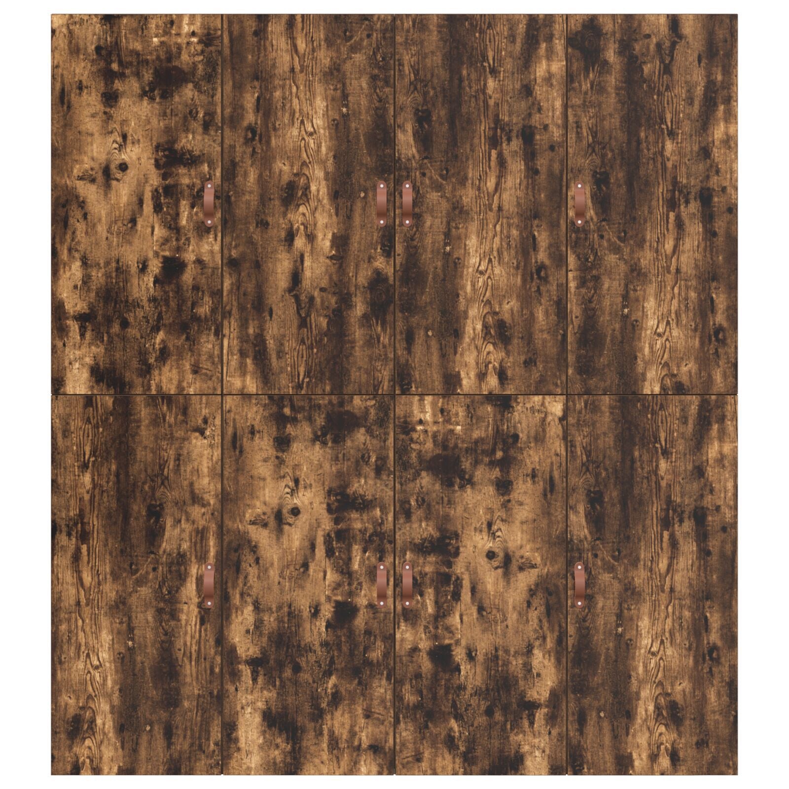 Seng med lagring Røkt eik 180 x 200 cm Konstruert tre