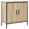 Baderomsinnredningssett med hylle 3 pcs Brun 60 x 30 x 60 cm