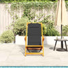 Strandstol 2 pcs Brun 61.5 x 123 x 82cm Massivt akasietre