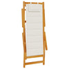 Strandstol 2 pcs Brun 61.5 x 123 x 82cm Massivt akasietre