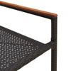Hage stabelstoler 2 pcs Svart og Brun