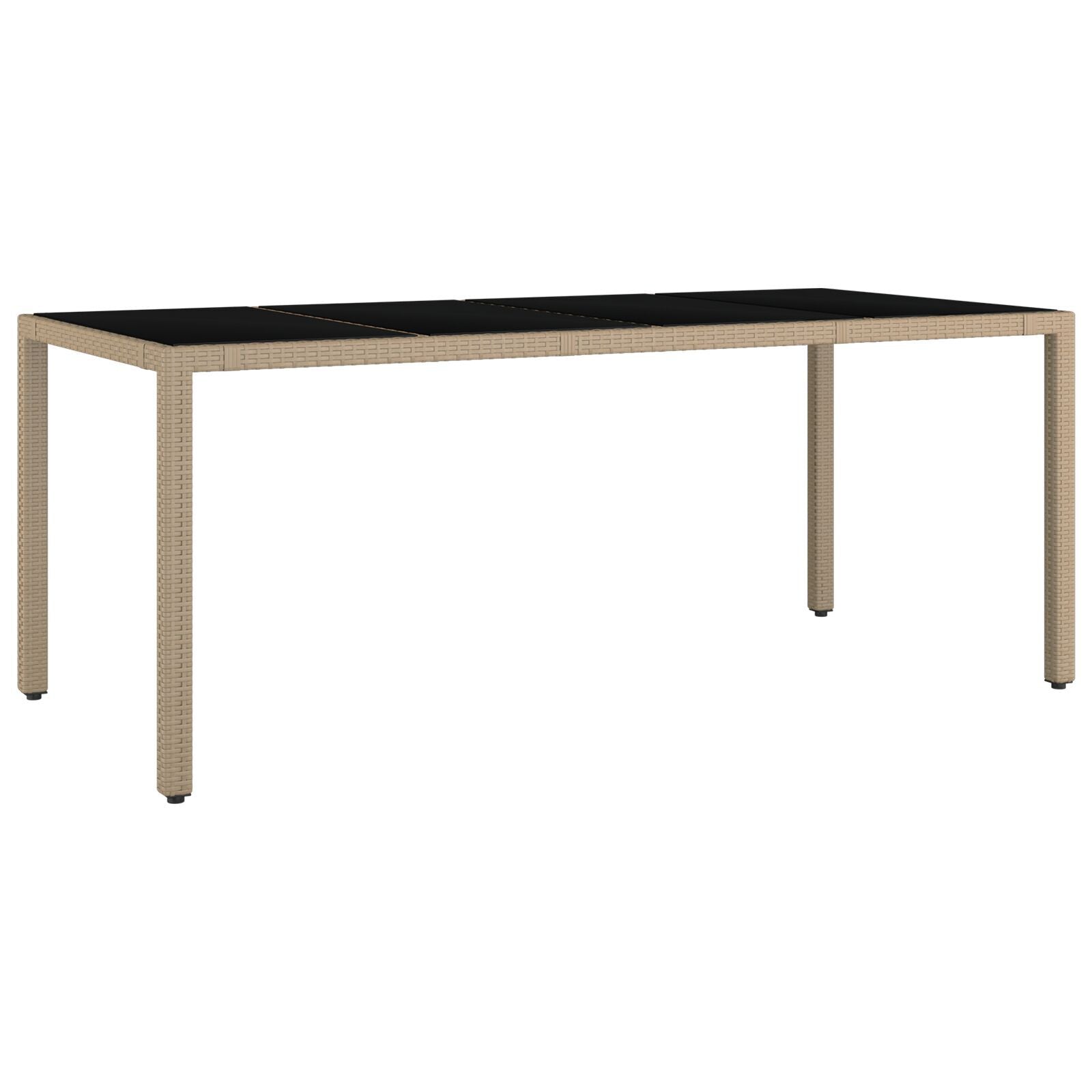 Hage Spisegruppe 9 pcs Beige 190 x 90 x 75 cm polyrotting