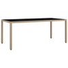 Hage Spisegruppe 9 pcs Beige 190 x 90 x 75 cm polyrotting