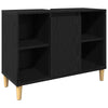 Baderomsinnredningssett med lagring 3 pcs Svart 60 x 30 x 60 cm