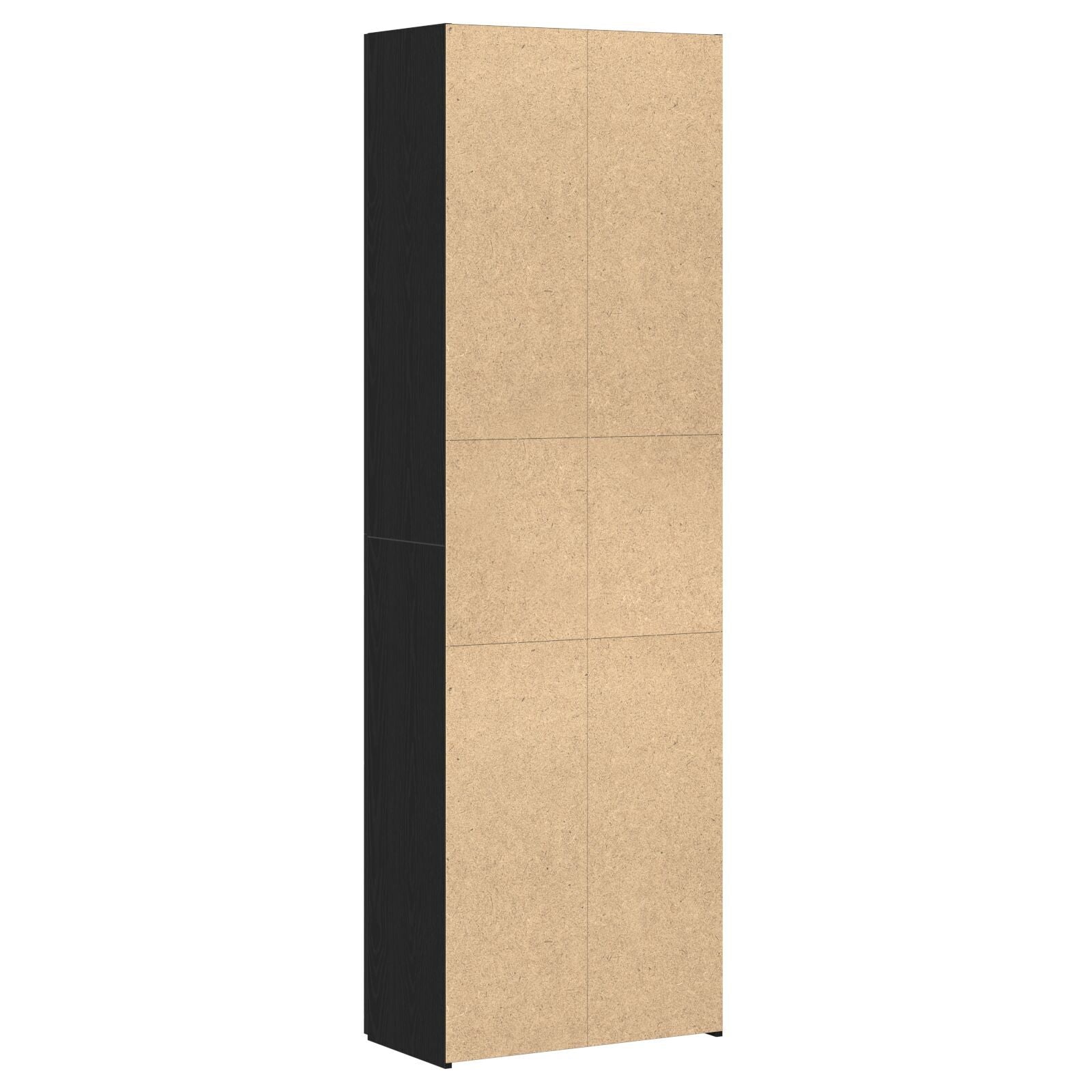 Kontorskap med hylle Svart eik 60 x 32 x 190 Konstruert tre