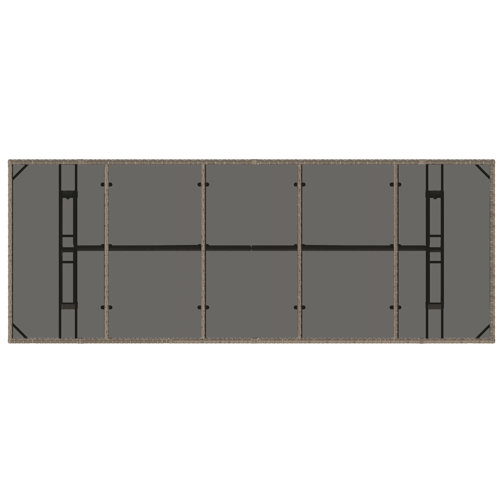 Hage Spisegruppe 11 pcs Beige Poly rattan