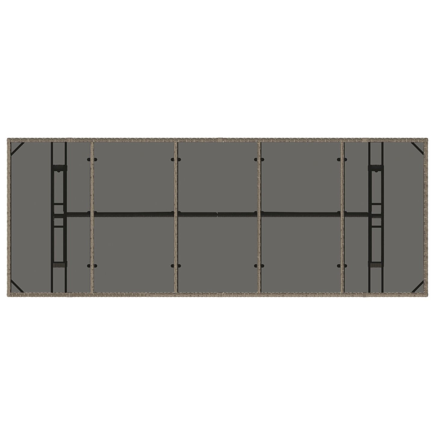 Hage Spisegruppe 11 pcs Beige polyrotting