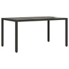 Hage Spisegruppe 5 pcs Svart 150 x 90 x 75 cm polyrotting