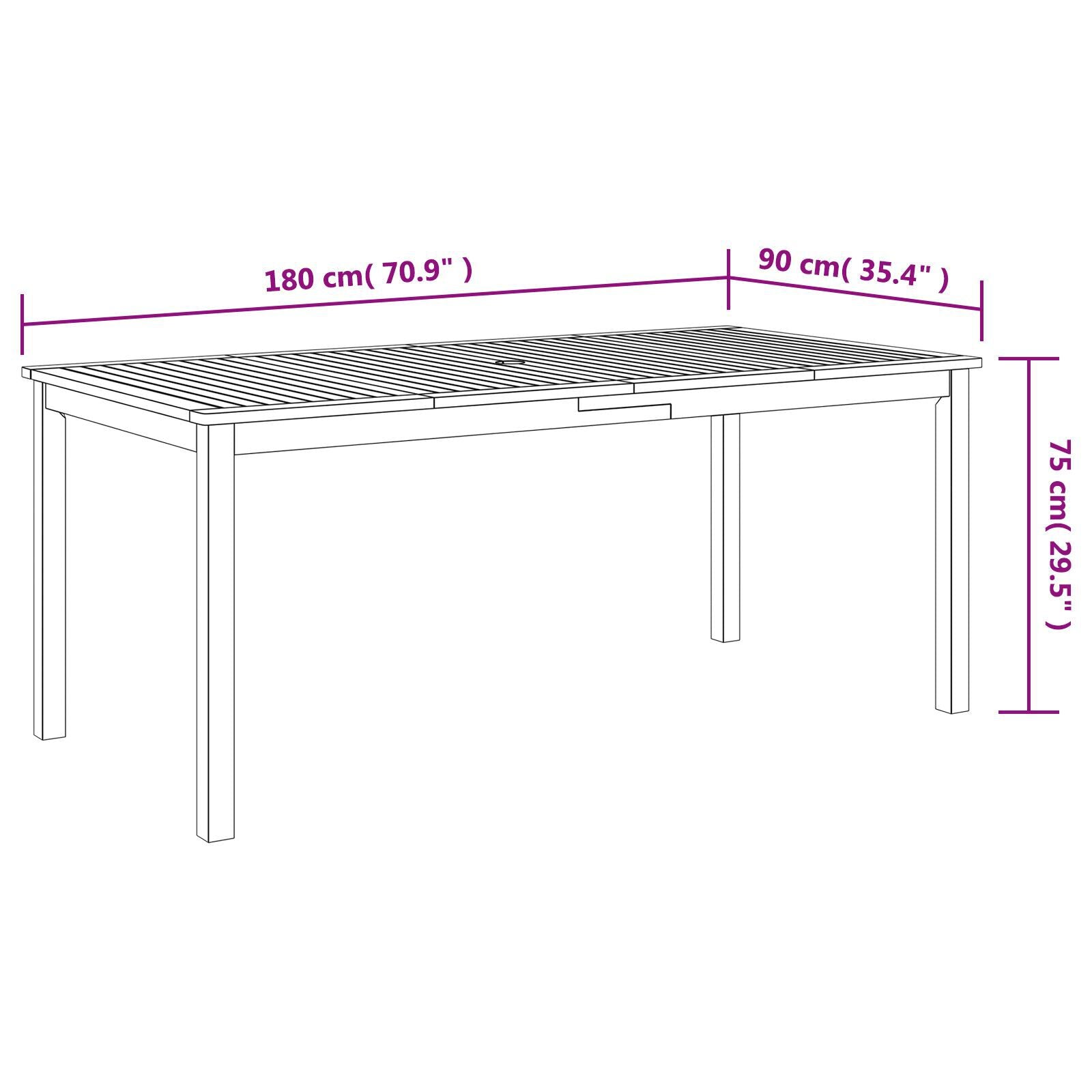 Hage Spisegruppe 7 pcs Grå Poly rattan