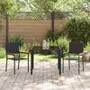 Hage Spisegruppe 3 pcs Svart 90 x 90 x 75 cm polyrotting