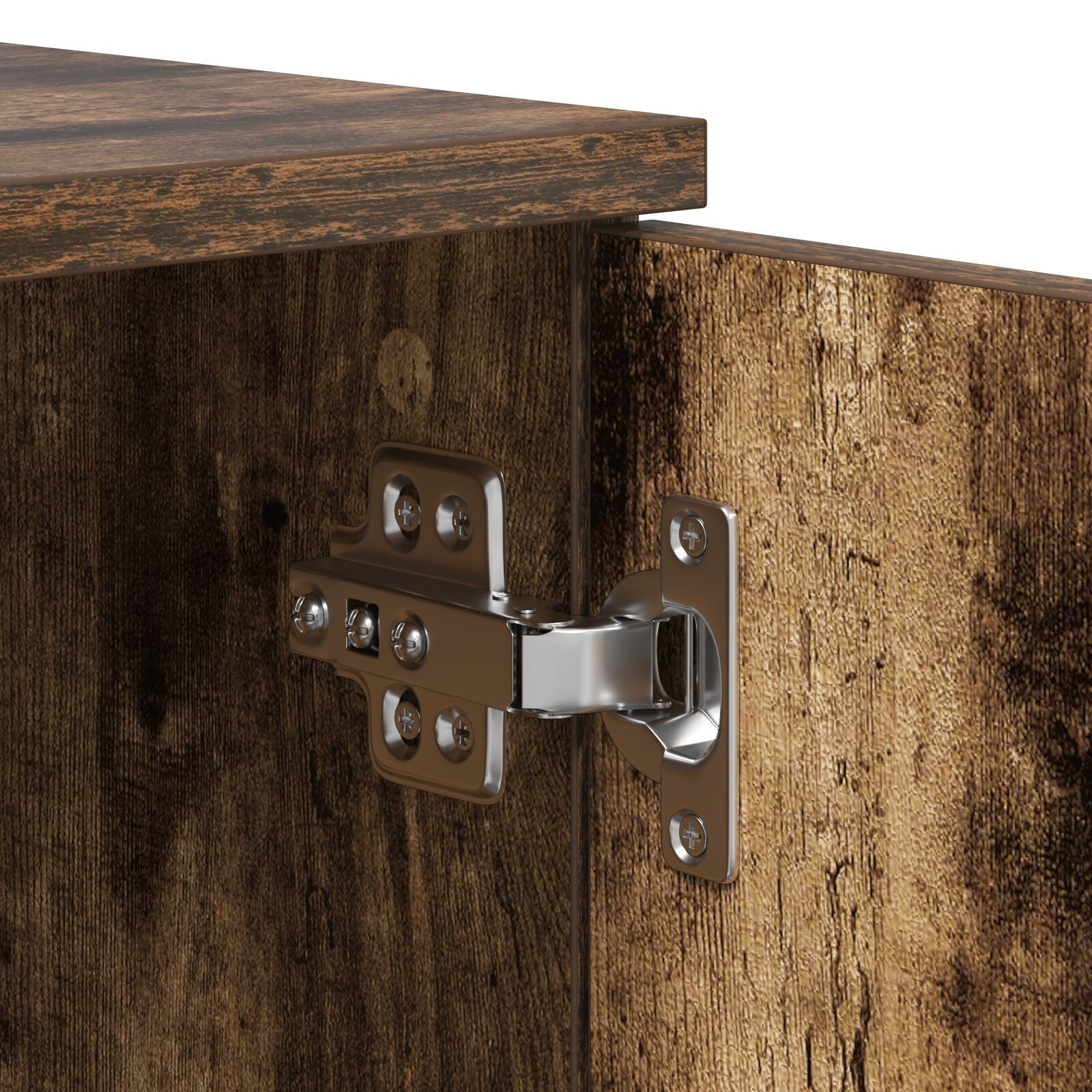 Sengestamme med skuff Røkt eik 100 x 200 cm Konstruert tre