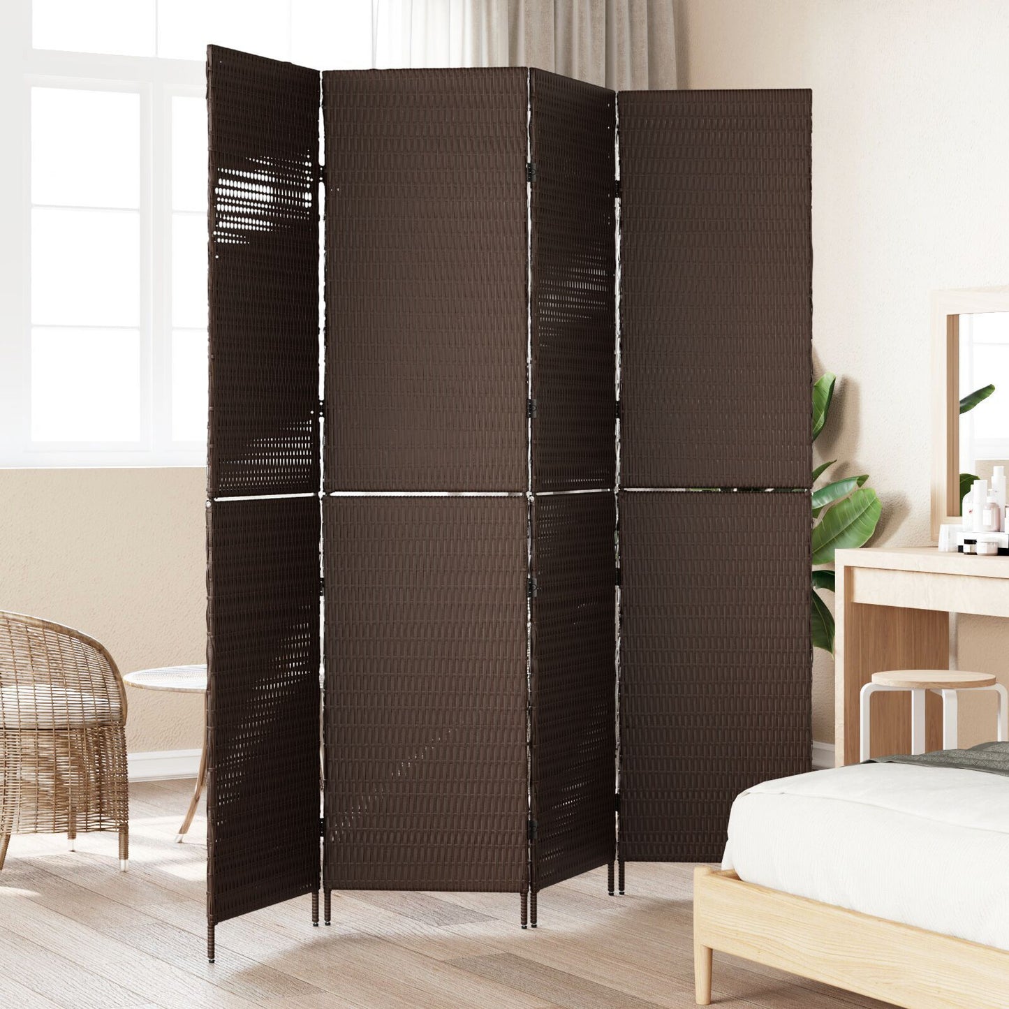 Romdeler Brun 195 x 180 cm polyrotting