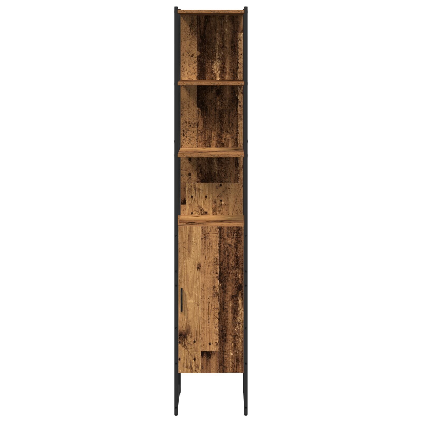 Baderomsinnredningssett 3 pcs Gammelt tre 33 x 33 x 185.5 cm